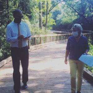 Flip and Sherri on the Greenway